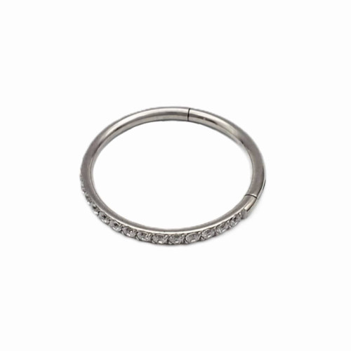 گوشواره پیرسینگ حلقه نگین دار کد۲۵۵۸