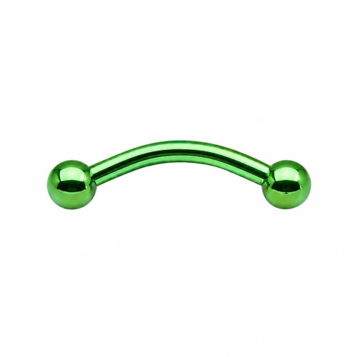 پیرسینگ ابرو سبز 8mm کد593