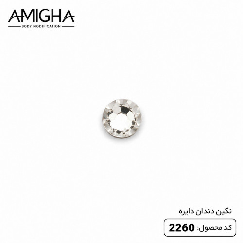 نگین دندان گرد 2mm  کد 2260