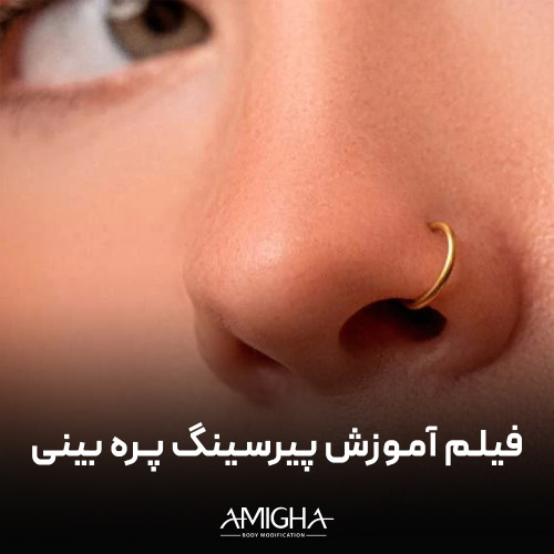 فیلم آموزش پیرسینگ پره بینی