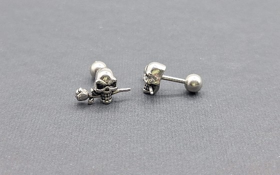 گوشواره پیرسینگ اسکلت کد1380
