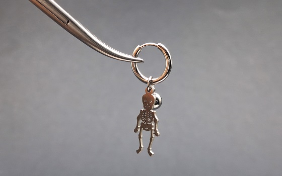 گوشواره آویز اسکلت کد 1917