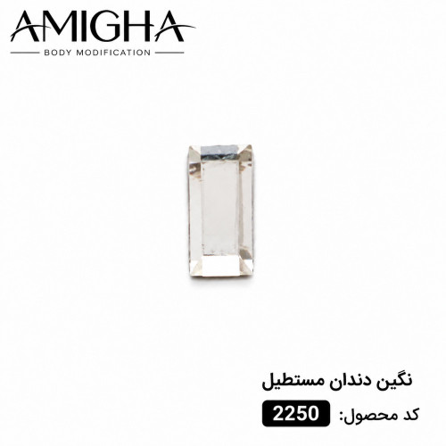 نگین دندان مستطیل کد 2250
