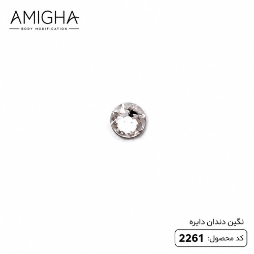 نگین دندان دایره عمده کد 2261