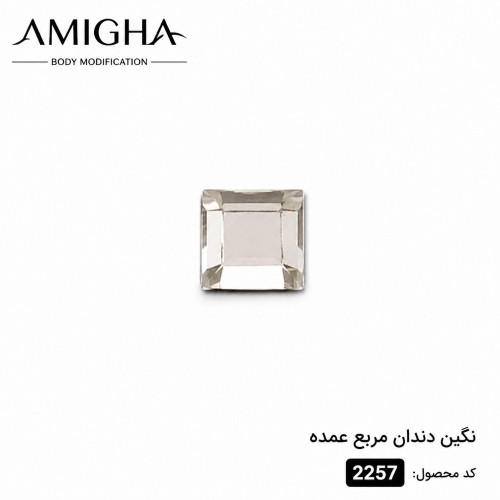 نگین دندان مربع عمده کد 2257