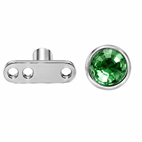 میکرودرمال نگین سبز 5mm کد216