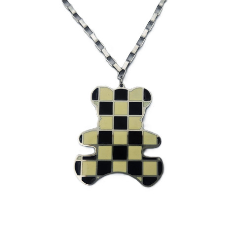 گردنبند خرس شطرنجی کد۲۷۸۶