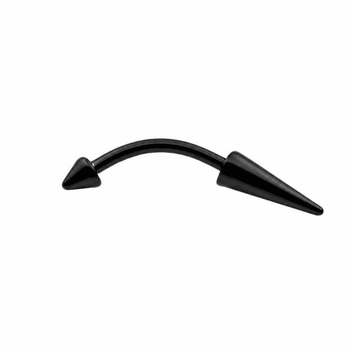 پیرسینگ ابرو اسپایک مشکی 10mm کد429