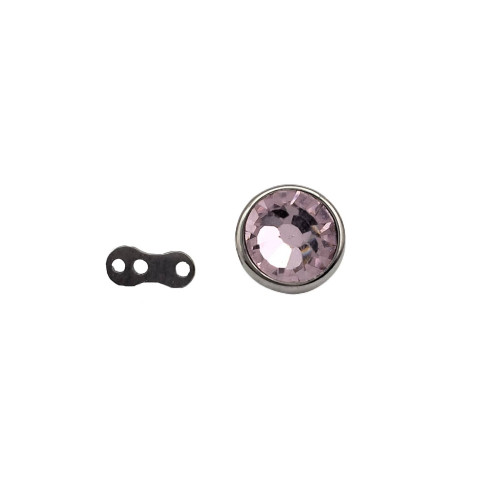 میکرودرمال نگین صورتی 8mm عمده کد۲۶۹۱