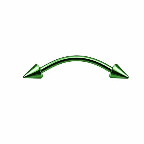 پیرسینگ ابرو سبز 10mm کد591
