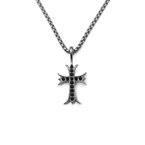 گردنبند کروم هارتز نگین دار دورو کد۲۷۷۵