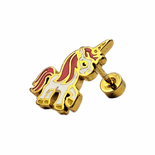 گوشواره پیرسینگ اسب تک شاخ یونیکورن کد۲۴۹۱