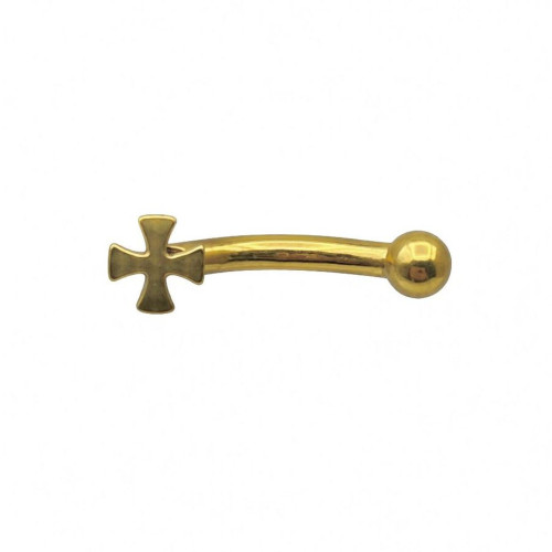 پیرسینگ ابرو کروم هارتز 8mm کد576