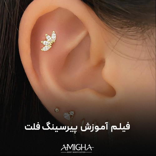 فیلم آموزش پیرسینگ فلت