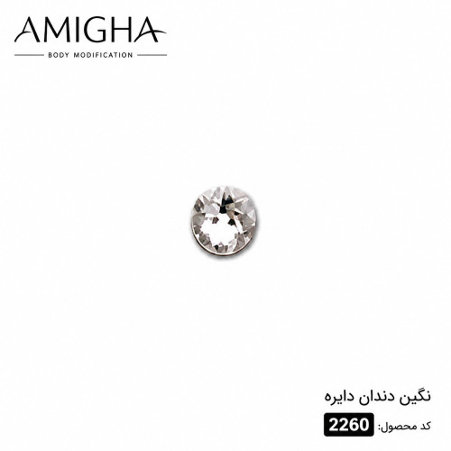 نگین دندان دایره عمده کد 2259