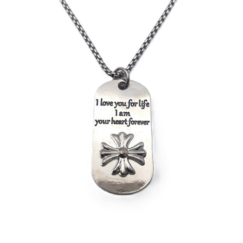 گردنبند پلاک کروم هارتز کد۲۷۶۵