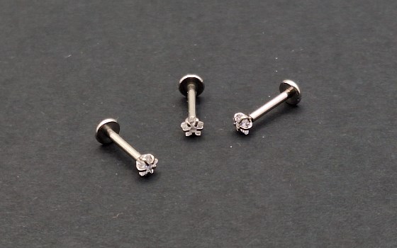 گوشواره پشت صاف نگین کد 30