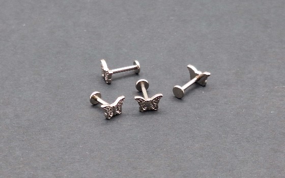 گوشواره پیرسینگ تراگوس پروانه کد53