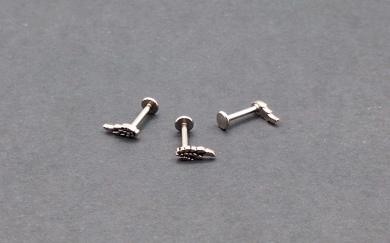 گوشواره پیرسینگ تراگوس بال استیل کد 54