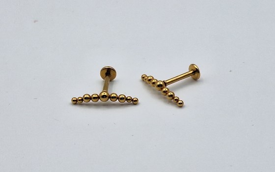 گوشواره پشت صاف مولکول کد84
