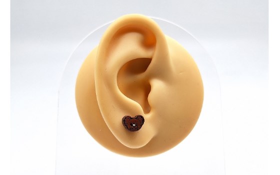 گوشواره خرس چوبی کد 350
