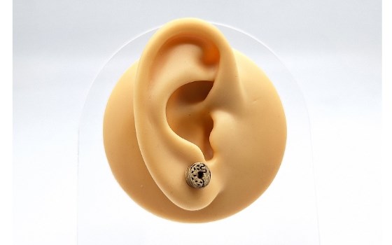 گوشواره چوبی دونات کد 354