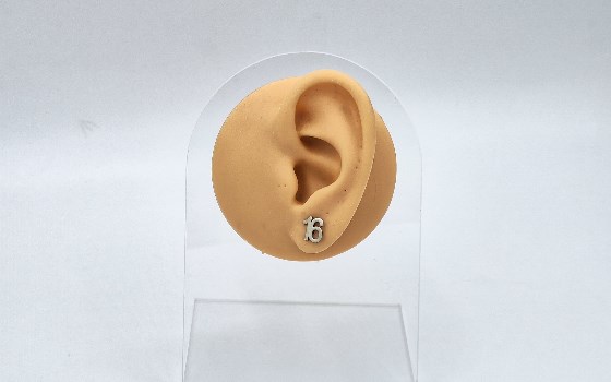 گوشواره نقره اعداد 16