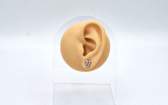 گوشواره نقره اعداد 27