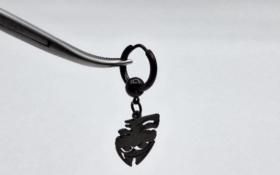 گوشواره آویز ماسک هکر کد 1027
