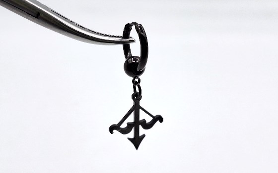 گوشواره آویز تیرکمان کد 1048