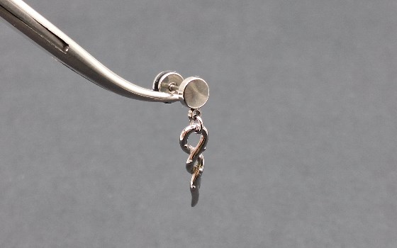 گوشواره میخی آویز کد 1059