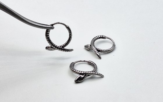 گوشواره طرح مار کد 1122