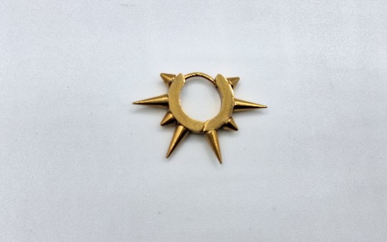 گوشواره طلایی اسپایکی کد 1143