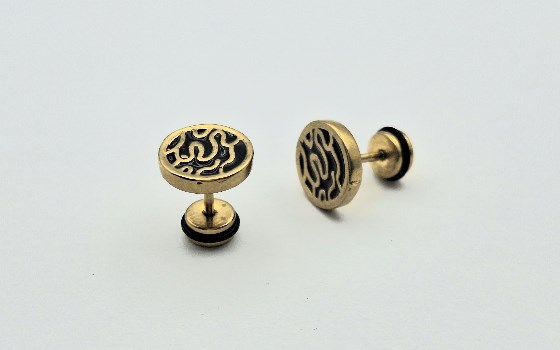 گوشواره پیرسینگ دایره طرح موج کد 1160