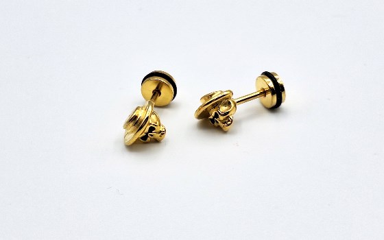 گوشواره اسکلت طلایی224