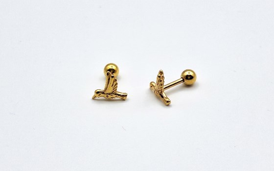گوشواره پیرسینگ پرنده  کد 1227