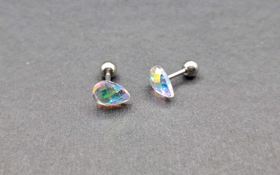 گوشواره نگین اشک کد 1268