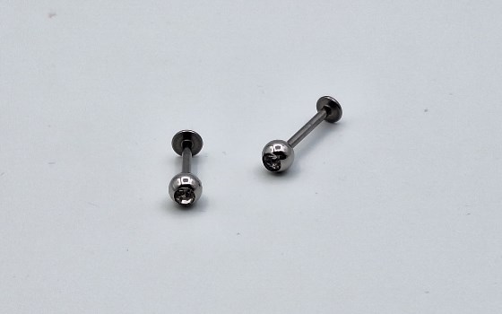 گوشواره پشت صاف گوی نگین کد33