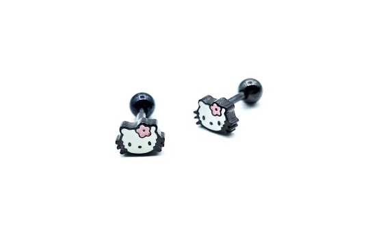 گوشواره پیرسینگ Hello Kitty کد 1643