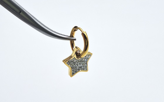 گوشواره آویز حلقه ستاره کد 1857