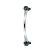 پیرسینگ ابرو نگین دار مشکی 12mm کد609