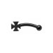 پیرسینگ ابرو کروم هارتز 8mm کد613