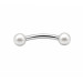 پیرسینگ ابرو دوسر مروارید 8mm کد579