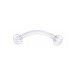 پیرسینگ ابرو سیلیکونی 14mm کد2028