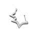 گوشواره ستاره 10mm کد1124