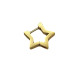 گوشواره حلقه ستاره 10mm کد1144