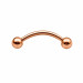 پیرسینگ ابرو مسی 10mm کد596
