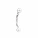 پیرسینگ ابرو دوسر مروارید 10mm کد414
