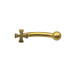 پیرسینگ ابرو کروم هارتز 8mm کد576