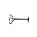گوشواره پیرسینگ نگین 5mm کد 2357
